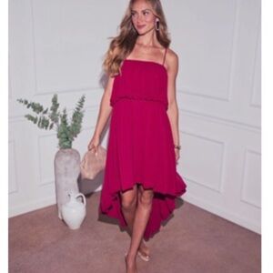 Vici Fuchsia High Low Dress